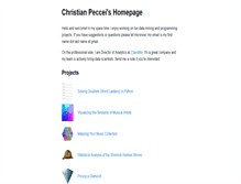 Tablet Screenshot of christianpeccei.com